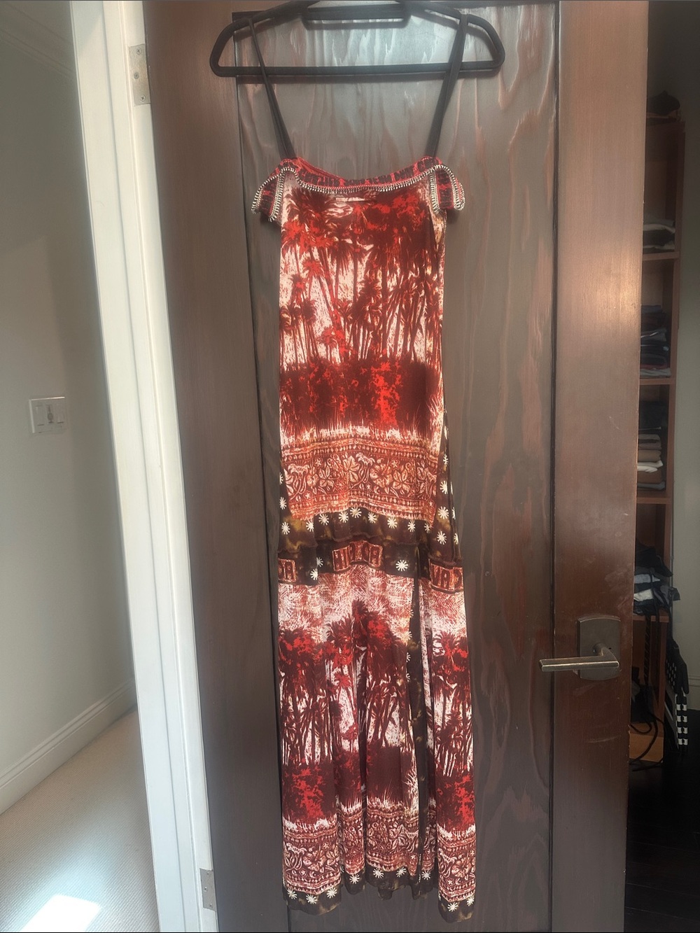 Vintage SS 2000 Jean Paul Gaultier Hiva Oa Palm Tree Mesh Maxi Dress Authentic - Picture 3 of 9